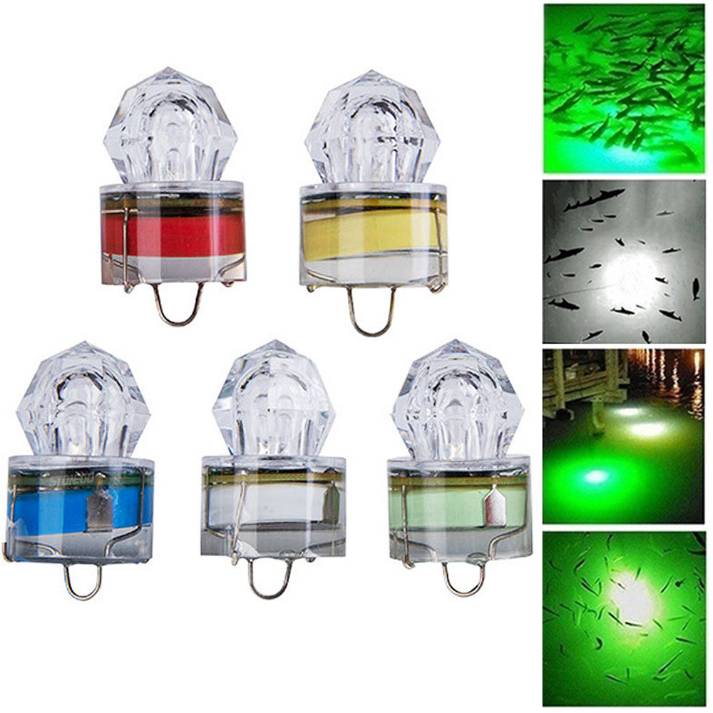 Underwater Flashlight - LED Fishing Lamp Underwater Diamond Shape