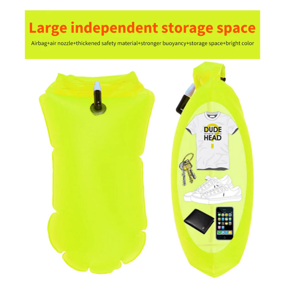 1 PC Dry Bag Inflatable Open S - Swim Buoy Open Water ulasan dan harga