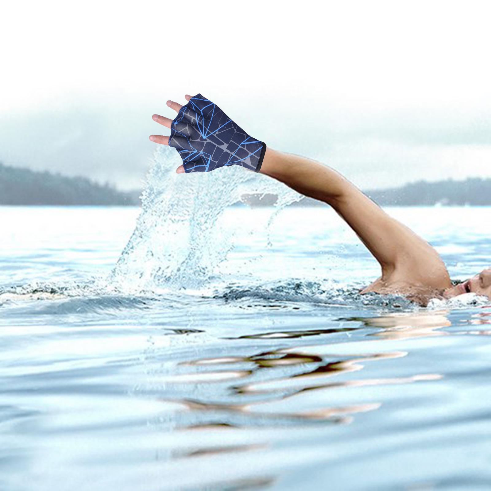 Professional Swimming Gloves U - Aquatic Water Sports ulasan dan harga