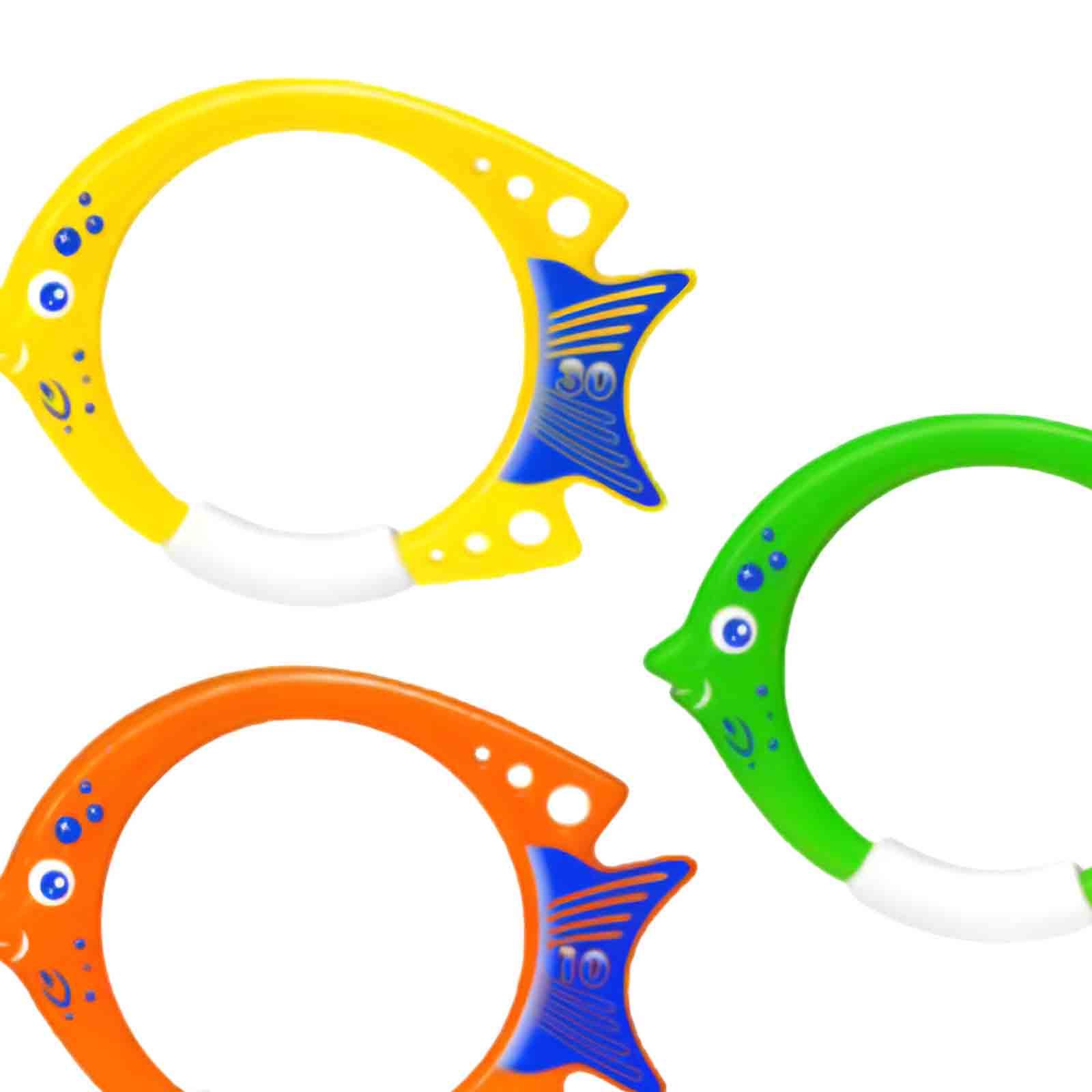 3 Pieces Fish Ring Toys Fun Tr - Aquatic Sports Equipment ulasan dan harga
