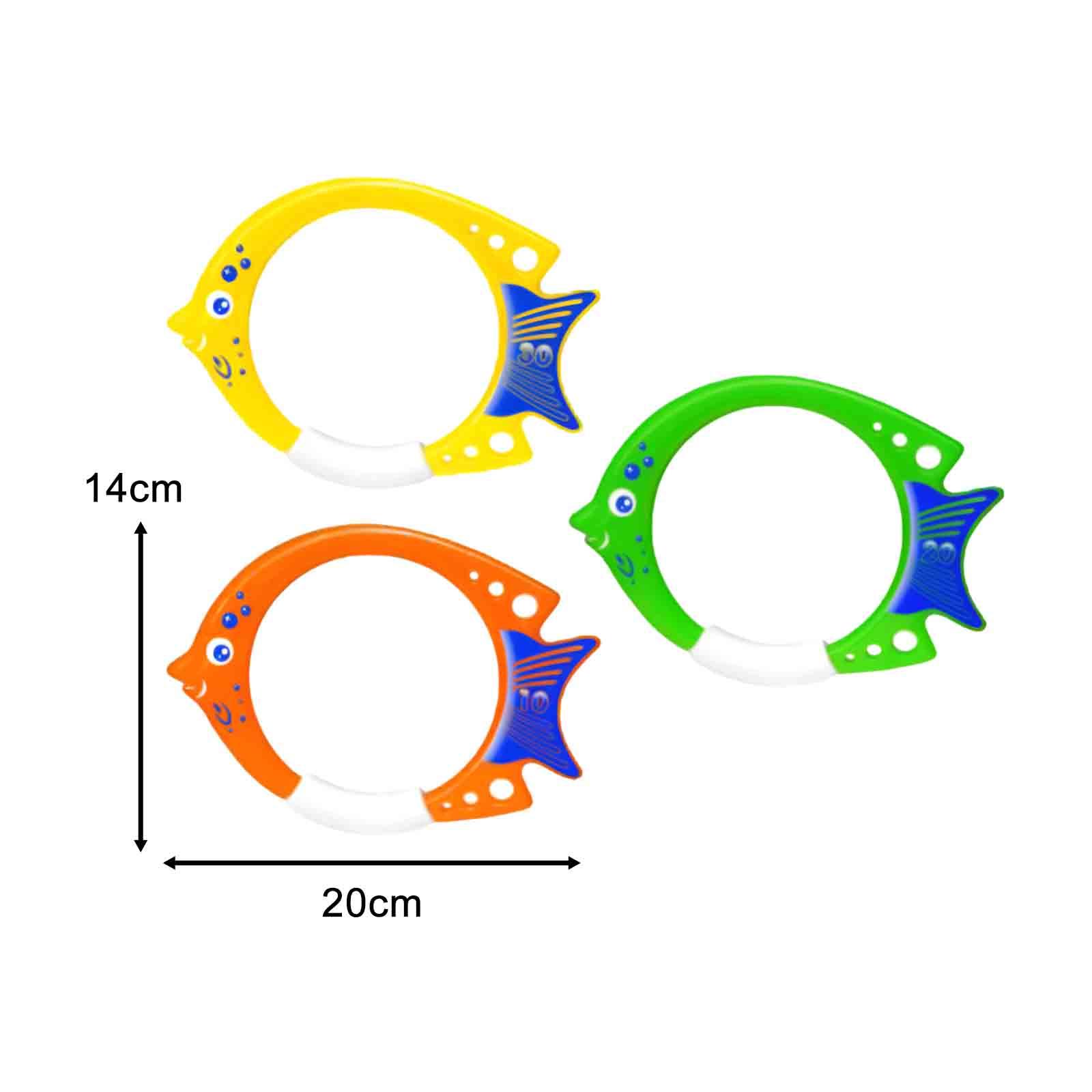 3 Pieces Fish Ring Toys Fun Tr - Aquatic Sports Equipment ulasan dan harga