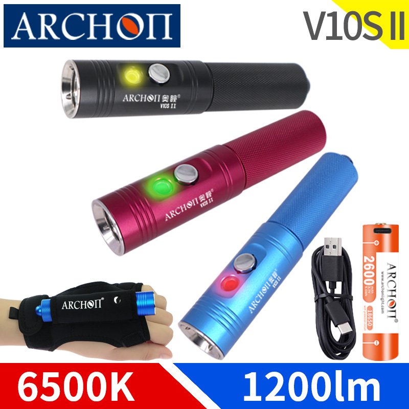 Archon V10s II Scuba Diving Li - Underwater Flashlight ulasan dan harga