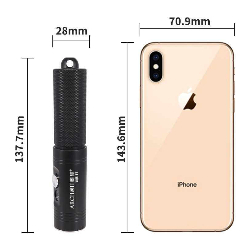 Archon V10s II Scuba Diving Li - Underwater Flashlight ulasan dan harga